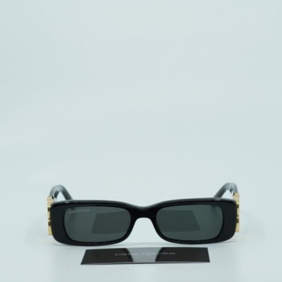 💯 NEW BALENCIAGA BB0096S 001 BLACK GREY UNISEX SUNGLASSES - Picture 6 of 11